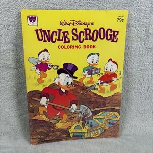 Vintage 1978 Disney Uncle Scrooge Coloring Book Whitman UNUSED Uncolored 79¢